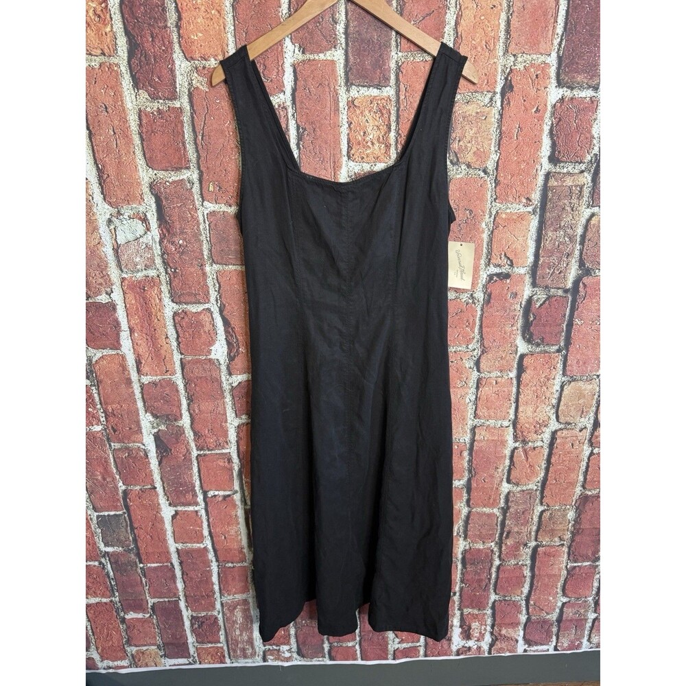 Universal Thread Womens Black Sleeveless Midi Dress Size L NWT Summer Comfort